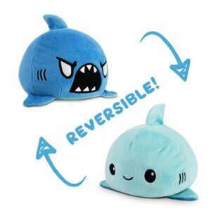 TEETURTLE The Original Reversible‎ 2-in-1 Shark Plushie (BRAND-NEW!)